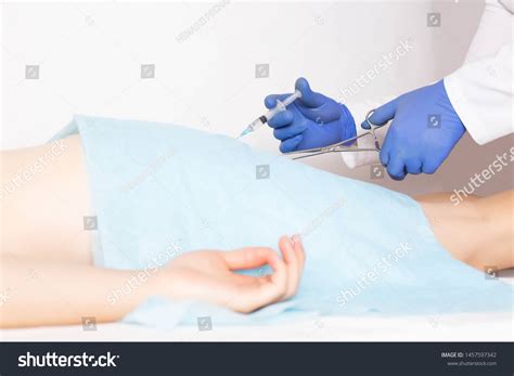 Doctor Performs Surgery Remove Hemorrhoids By Stock Photo 1457597342 ...