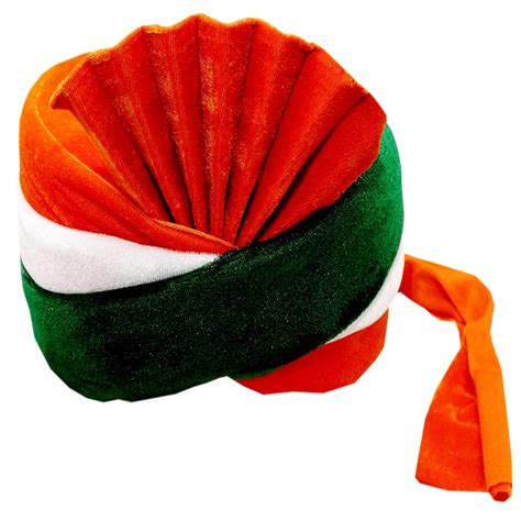 Buy Elysian Tricolor Safa 1 PC Traditional Handstitch Unisex Tiranga ...