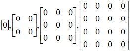Image result for Zero Matrix