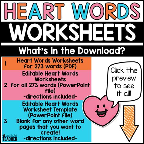 Heart Words For Sight Words at Imogen Bidwill blog