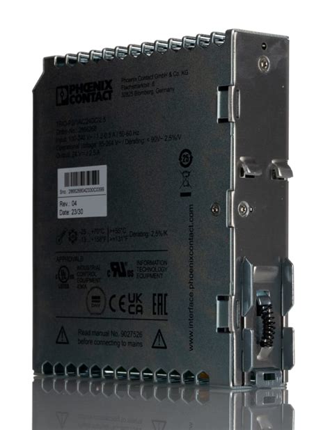 2866268 Phoenix Contact | Phoenix Contact TRIO POWER Switched Mode DIN ...