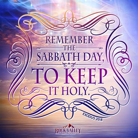 Remember the sabbath day to keep it holy - vermontmzaer