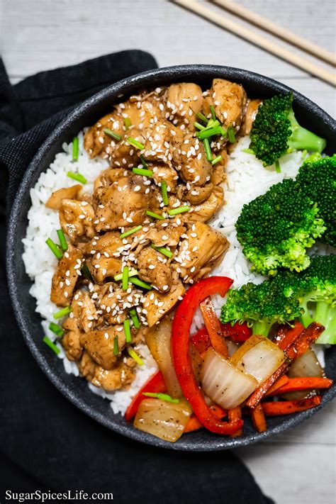 Teriyaki Chicken with Vegetables Recipe - Sugar Spices Life