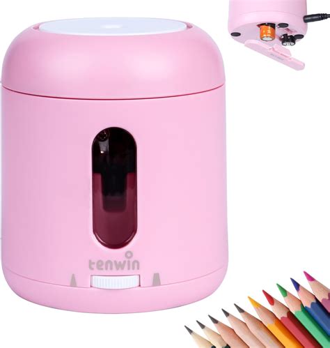Amazon.com : tenwin Electric Pencil Sharpener, Portable Pencil ...