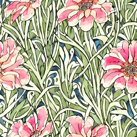 William Morris Floral Print · Creative Fabrica