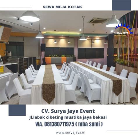 Pusat Layanan Sewa Meja Kursi Untuk Acara Bukber Area Bogor