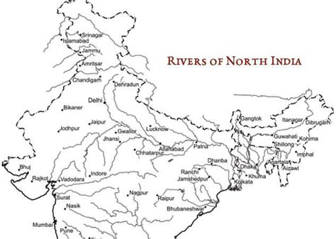 Rivers & Cities of North India