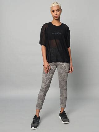 Buy MKH Black Endura Oversized Mesh Tee – Training Flex Online in India ...