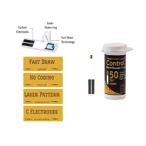 Buy CONTROL D TEST STRIPS - 50 STRIPS Online & Get Upto 60% OFF at ...