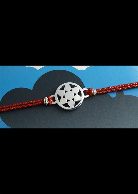 Get Floral Silver Plated Rakhi at ₹ 410 | LBB Shop