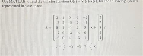 Image result for Transfer Function From a Matrix MATLAB