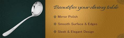 Buy Parage 5 Pieces Stainless Steel Serving Spoon Set for Dining Table ...