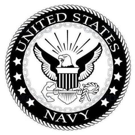 United States Navy Ring: 9 Carat Gold Emblem, Sterling Silver Band - Etsy