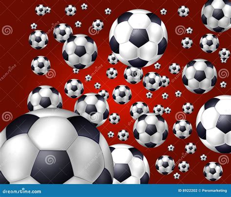 Soccer balls background stock illustration. Illustration of colourful ...