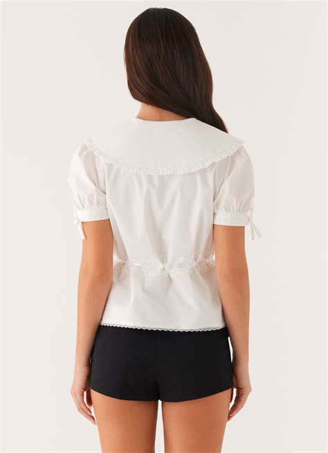 Valerie Blouse - White – Peppermayo UK