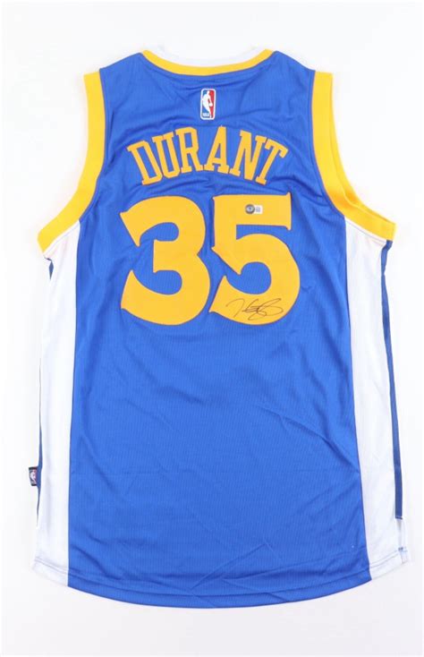 Kevin Durant Autographed Warriors Jersey beckett - Etsy