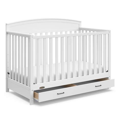 Graco Benton 5-in-1 Convertible Baby Crib with Drawer, White - Walmart.com