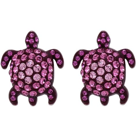 Swarovski 5524396 Women's Mustique Sea Life Pink Crystal Earrings ...
