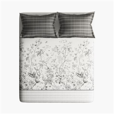 Buy PORTICO Cadence Cotton 152TC Floral Printed 3Pcs King Fitted ...