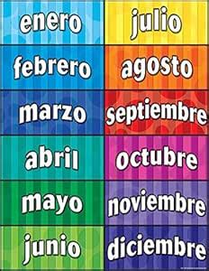 Teacher Created Resources Months of The Year (Spanish) Chart, Multi ...