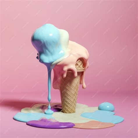 Free Photo | Delicious ice cream melting