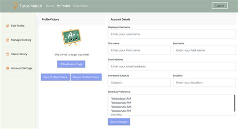 Image result for Student Tutor Matching App System Diagram