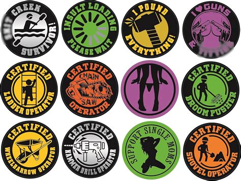 Buy 12-Pack Funny Hard Hat Stickers | Funniest Motorcycle Welding ...
