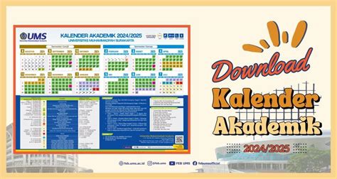 Download Kalender Akademik UMS Tahun 2024/2025 - FEB UMS