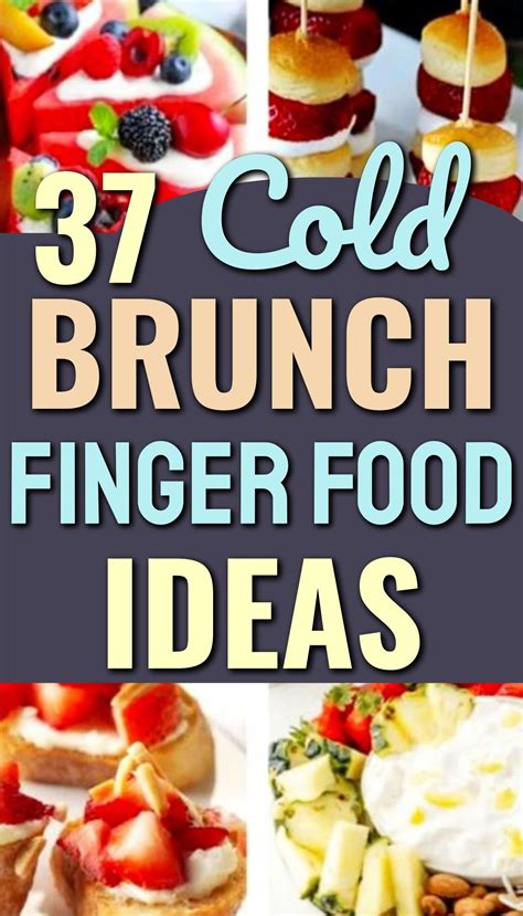Cold breakfast appetizers finger food ideas for a brunch potluck party ...