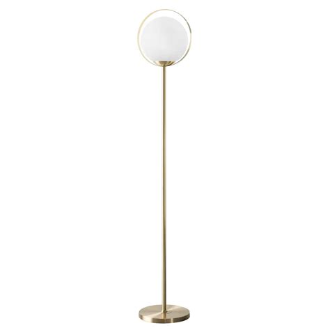 Halo Frosted Globe Floor Lamp - Q Living Furniture