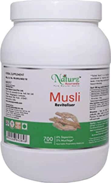 Buy NATURZ AYURVEDA MUSLI 700 TABLETS Online & Get Upto 60% OFF at ...