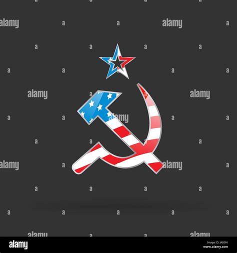 Hammer and sickle flag hi-res stock photography and images - Alamy