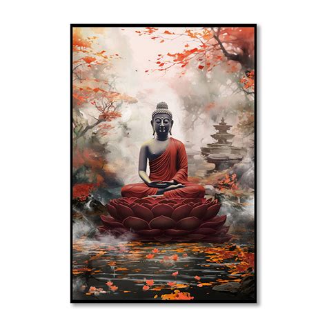 Buddha 3 Traditional Artwork Canvas Print for Wall – Studio Artemist