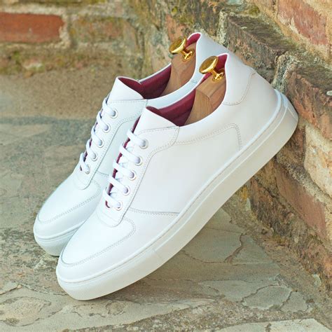 Gentlemen's & Young Adult - Activo Basico Sneaker in Hand Painted Whit ...