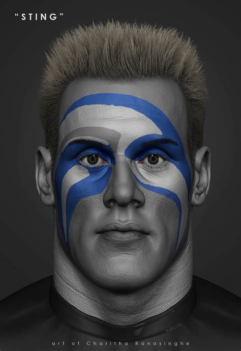 Sting Face Paint Designs