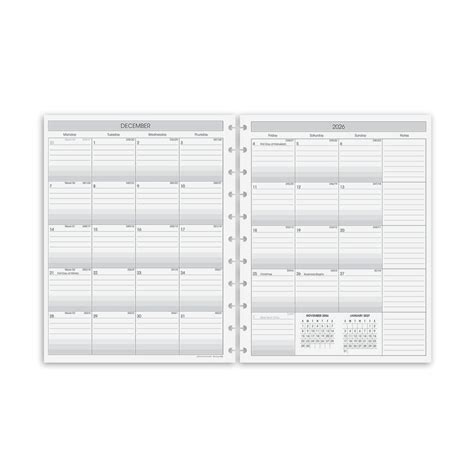 Circa 2-Year Monthly Agenda Refill | 2025-2026 Monthly Agenda