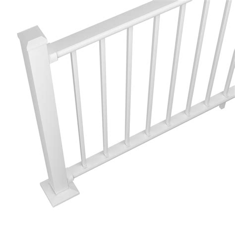 Deckorators Rapid Rail 6-ft x 36-in Textured White Aluminum Deck Rail ...