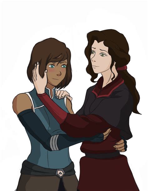 Korra and Asami by theroguesigil on DeviantArt
