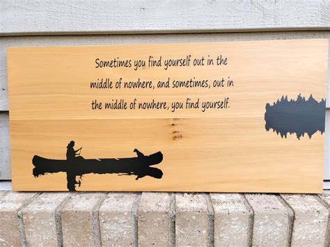 Buy Sign Poplar 11.25 X 23.75 Canoe Lake Sometimes You Find Yourself in ...