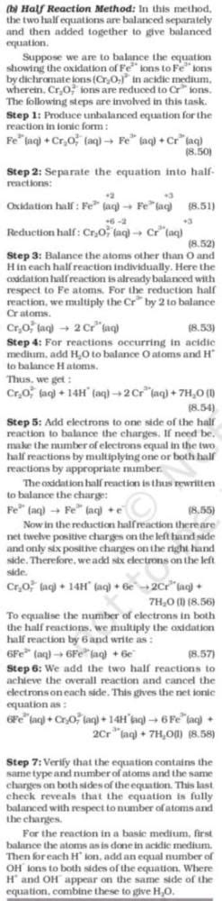 How to balance the redox reaction by ion electron method? - EduRev ...