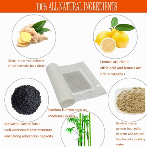 Buy Ginger Foot Pads Deep Cleaning, IGIYI 20pcs All Natural Bamboo ...