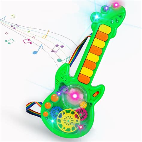 Buy Gooyo GY999-53 Battery Operated Musical Toy Guitar with 8 Keys & 3D ...