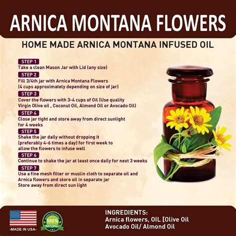 Buy Herbal Hermit Arnica Montana Flower for Cream, Oil, Salve| Mexican ...