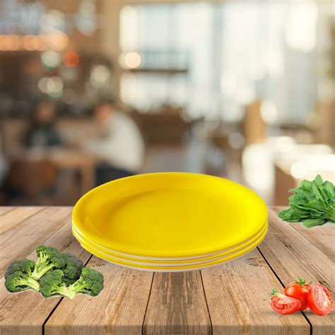 Buy Swift International Yellow Colour 11 Inch Unbreakable Lunch Plate ...