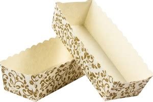 Esslly Gold 300 grams Bake n Serve Rectangle Paper Mould Tray - Direct ...