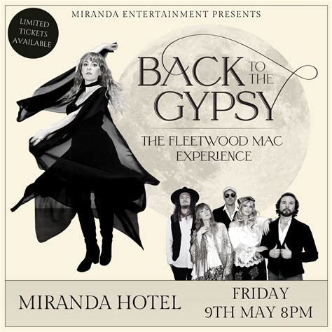 MIRANDA HOTEL | BACK TO THE GYPSY THE FLEETWOOD MAC EXPERIENCE, Carmens Nightclub, Kirrawee, 9 ...