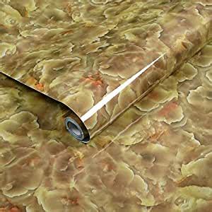 LOMESH Granite Look Marble Gloss Film Vinyl Self Adhesive Peel and ...
