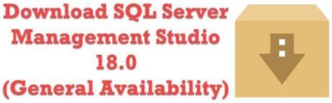 Image result for Microsoft SQL Management Studio 18 Tutorial
