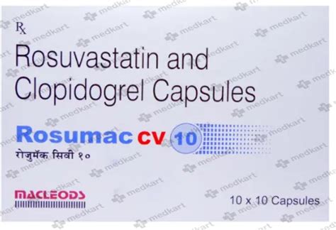 ROSUVAS CV 10MG TABLET 10'S Price, Uses, Side Effects & Substitutes ...