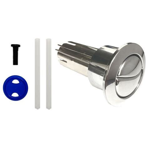 Buy Roca D1D Old Style Long Dual Flush Chrome Toilet Push Button ...